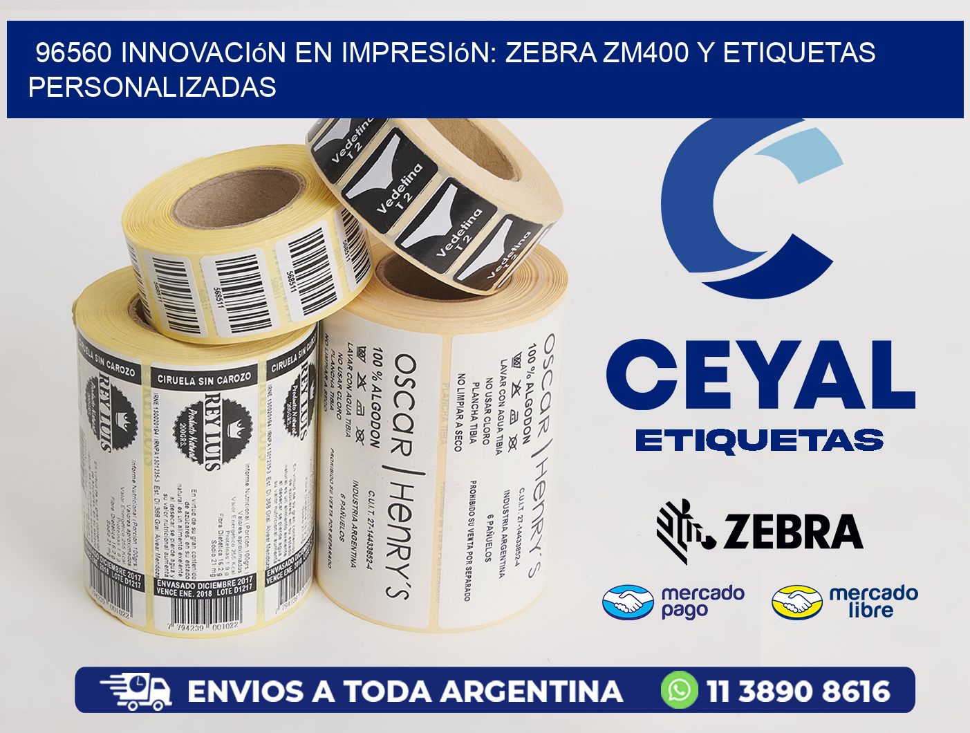 96560 Innovación en Impresión: Zebra ZM400 y Etiquetas Personalizadas