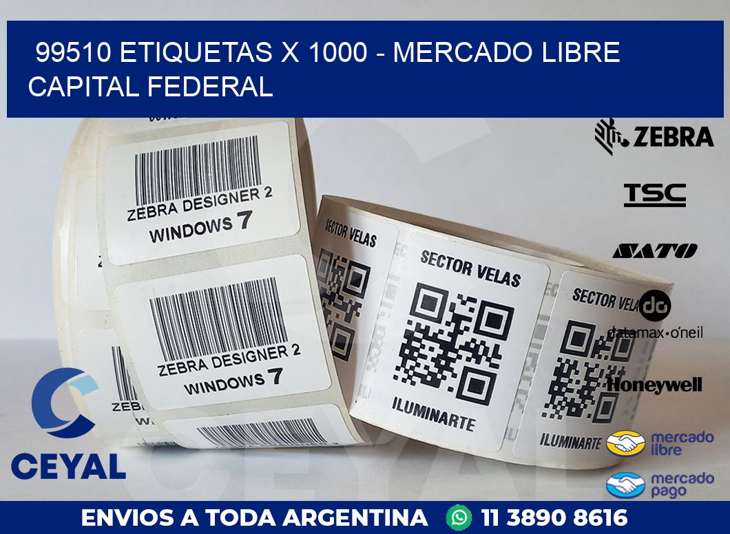 99510 ETIQUETAS X 1000 – MERCADO LIBRE CAPITAL FEDERAL