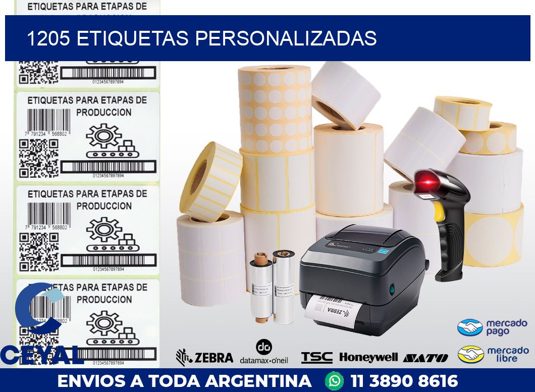 1205 ETIQUETAS PERSONALIZADAS