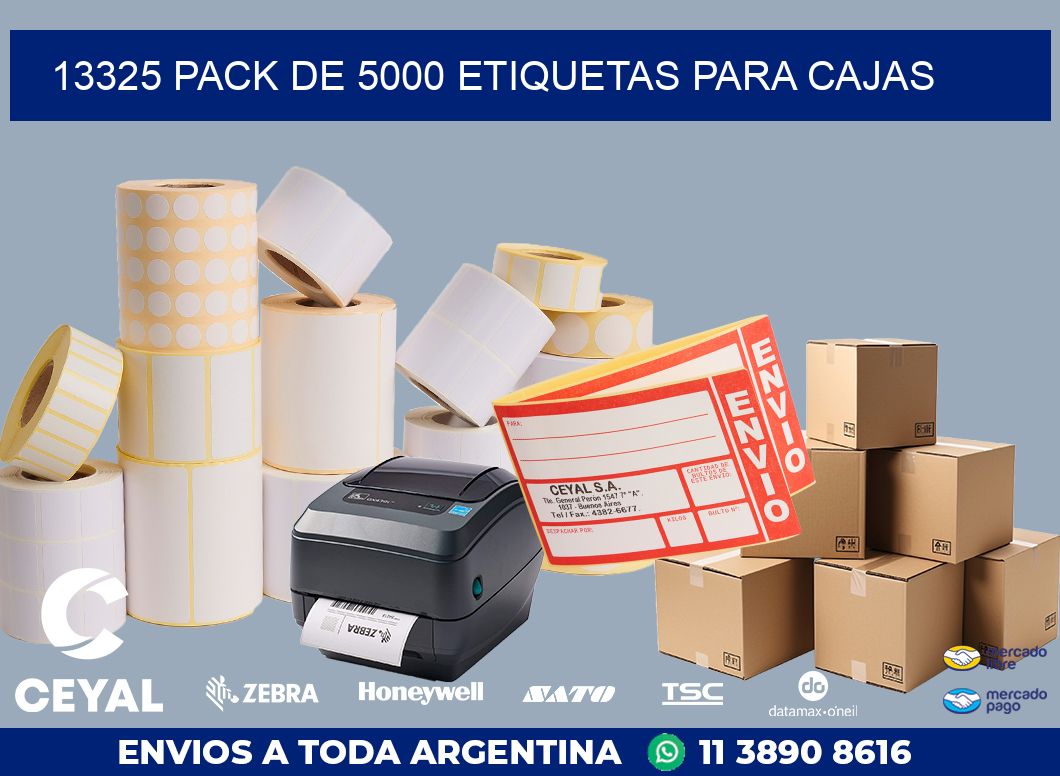 13325 PACK DE 5000 ETIQUETAS PARA CAJAS