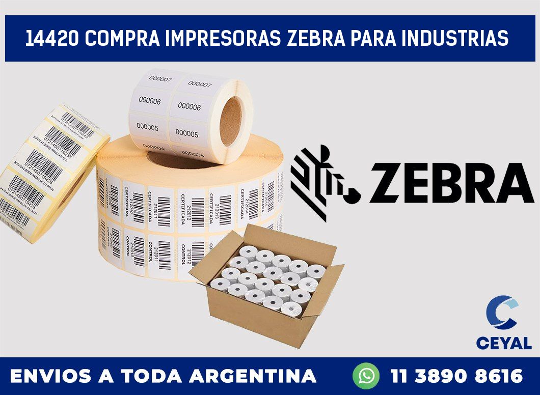14420 COMPRA IMPRESORAS ZEBRA PARA INDUSTRIAS