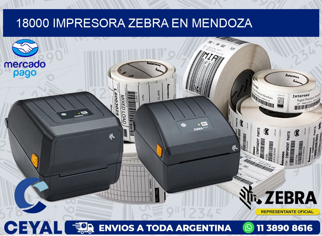 18000 IMPRESORA ZEBRA EN MENDOZA