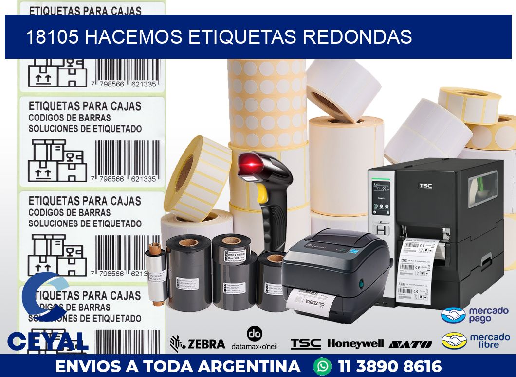 18105 HACEMOS ETIQUETAS REDONDAS