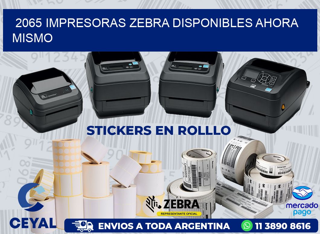 2065 IMPRESORAS ZEBRA DISPONIBLES AHORA MISMO