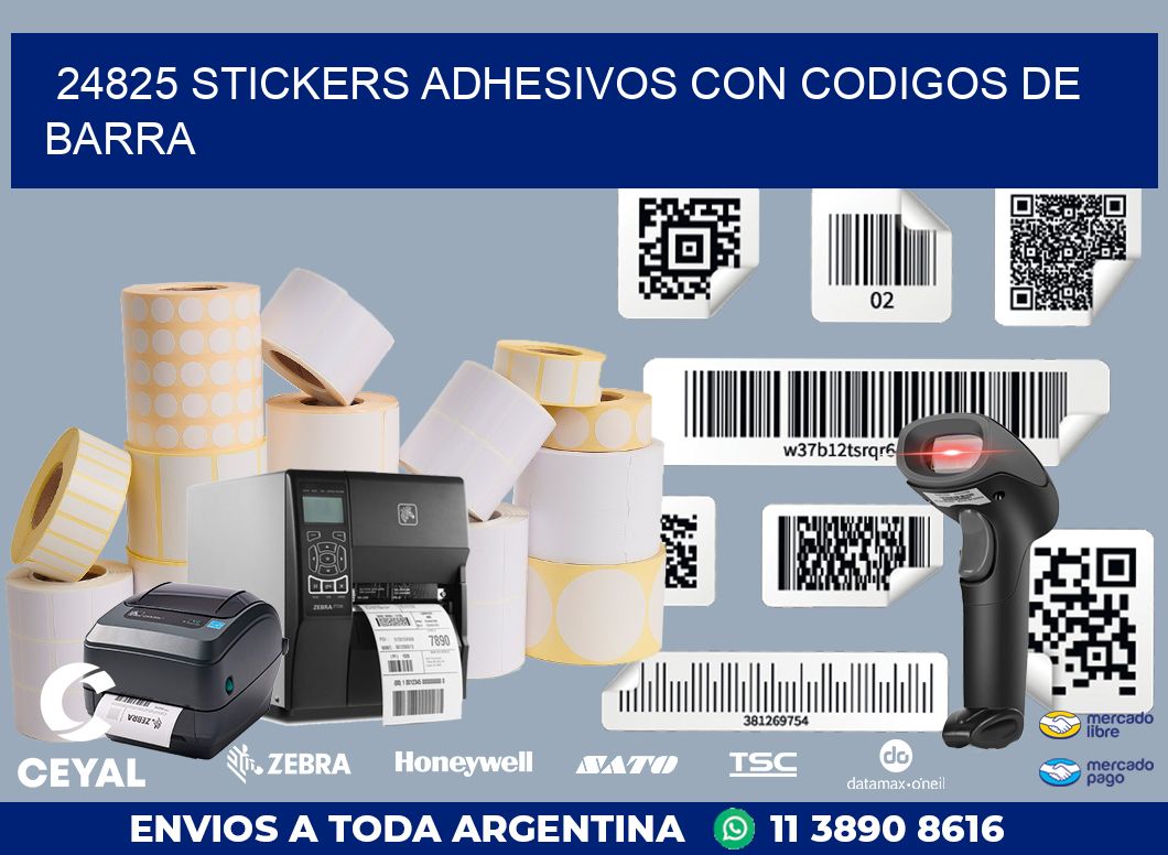 24825 STICKERS ADHESIVOS CON CODIGOS DE BARRA