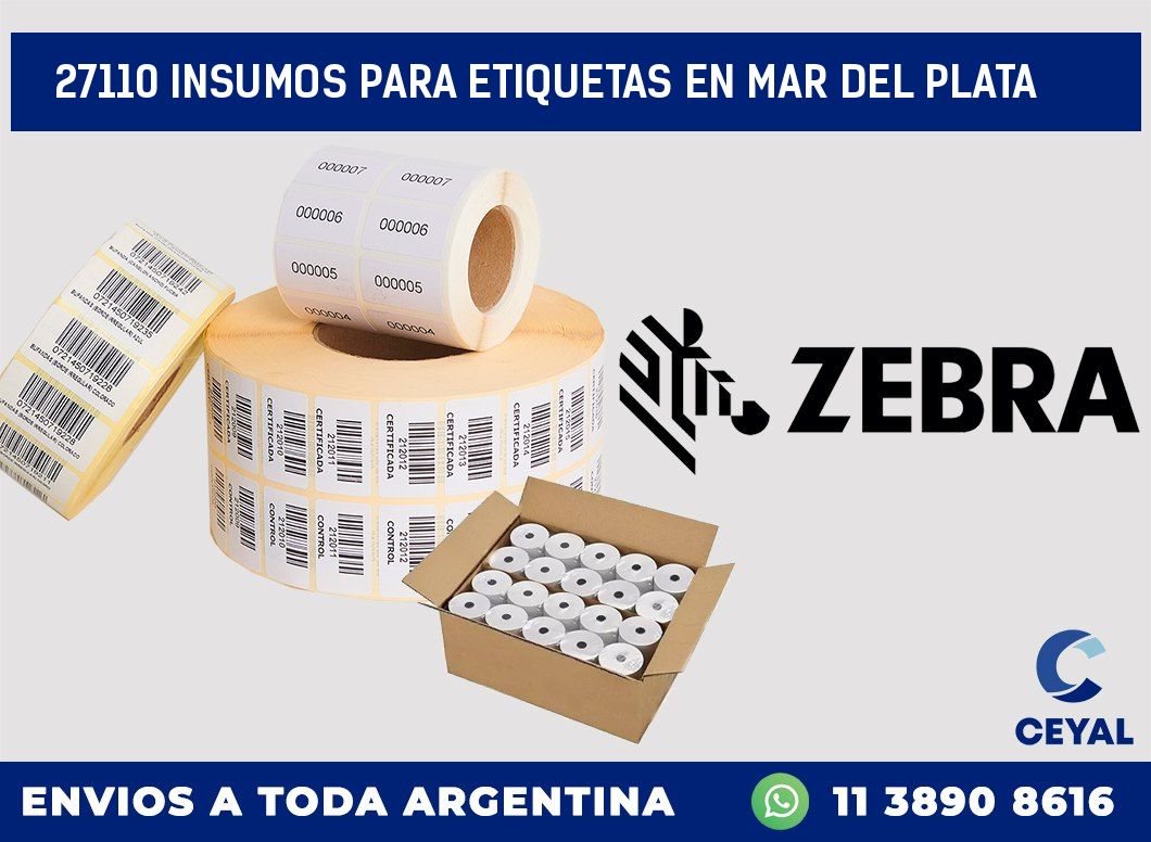 27110 INSUMOS PARA ETIQUETAS EN MAR DEL PLATA