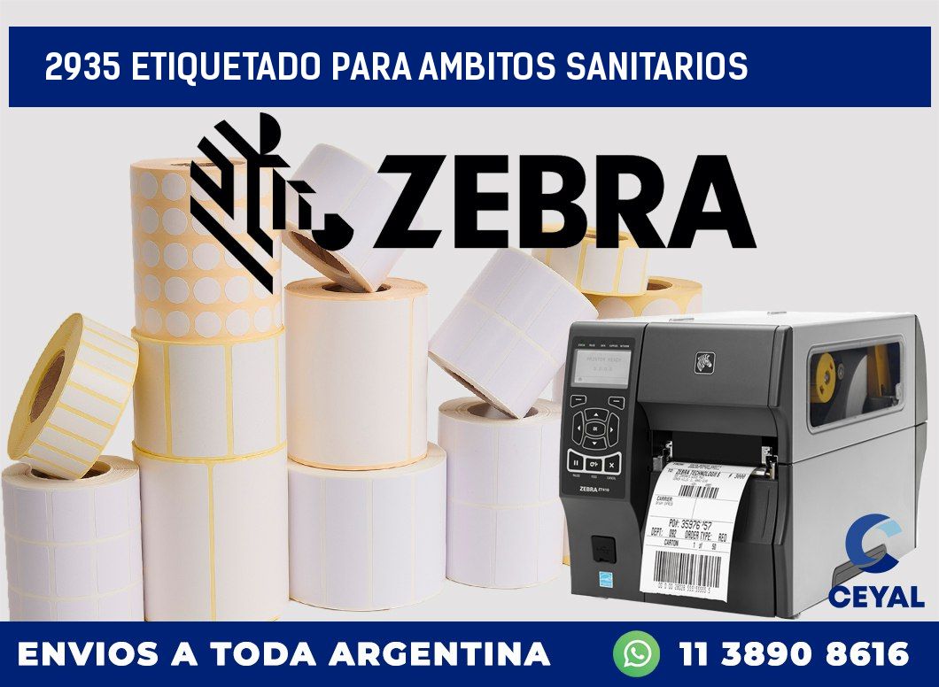 2935 ETIQUETADO PARA AMBITOS SANITARIOS