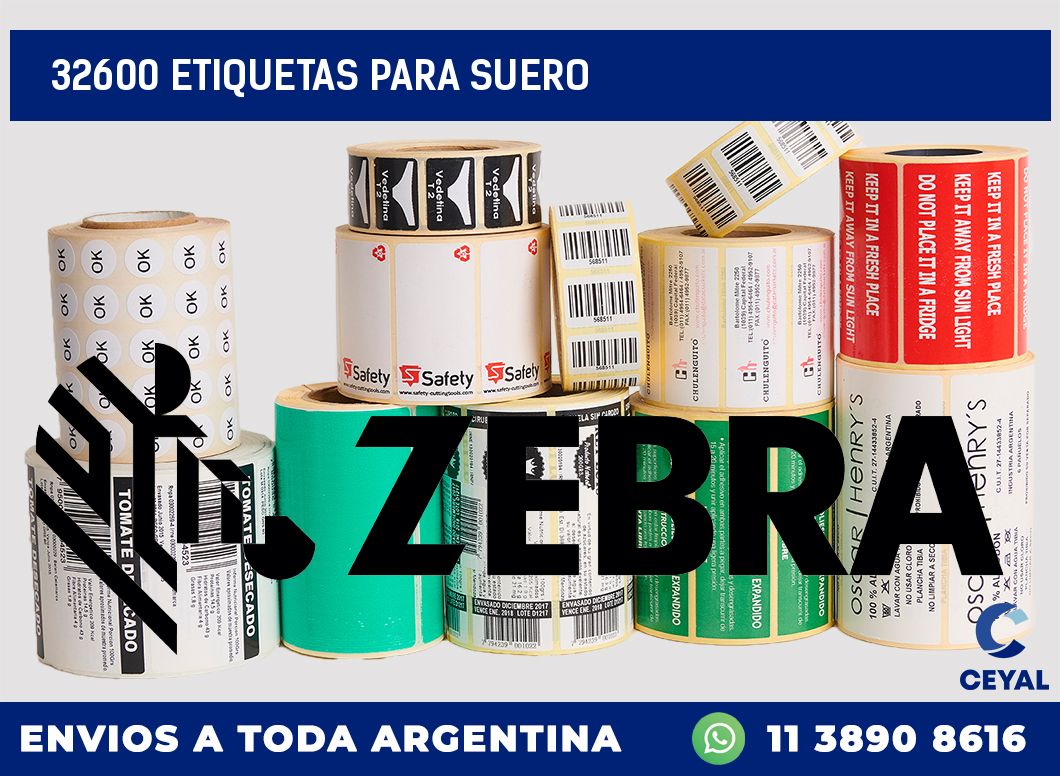 32600 ETIQUETAS PARA SUERO