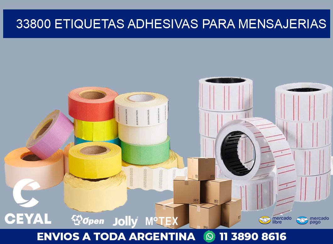 33800 ETIQUETAS ADHESIVAS PARA MENSAJERIAS