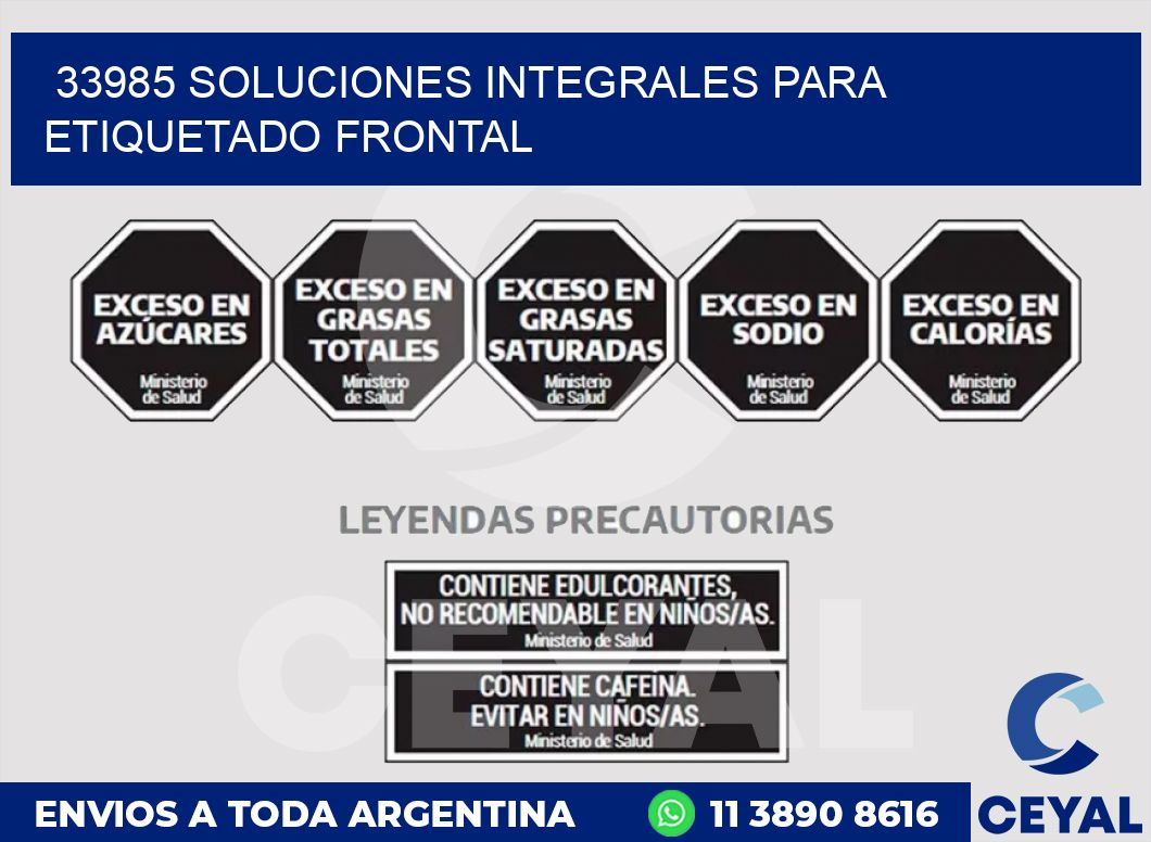 33985 SOLUCIONES INTEGRALES PARA ETIQUETADO FRONTAL