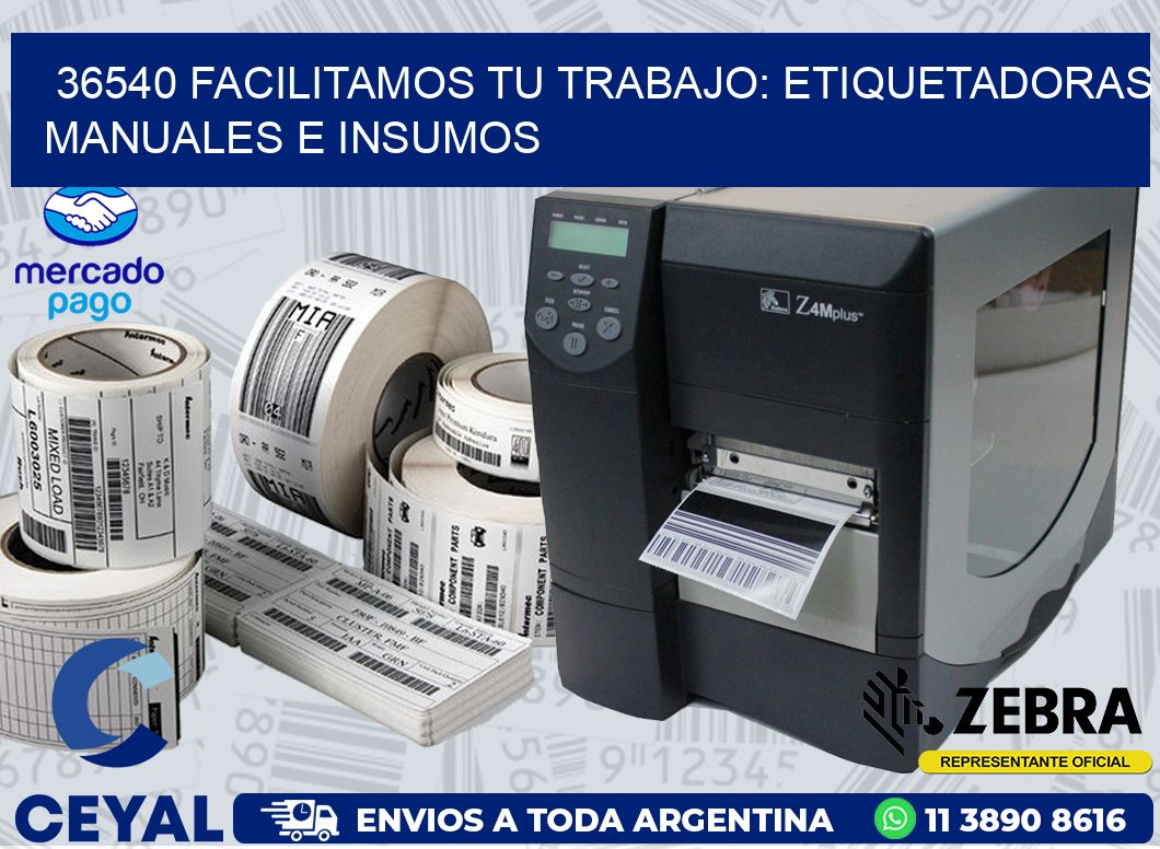 36540 FACILITAMOS TU TRABAJO: ETIQUETADORAS MANUALES E INSUMOS