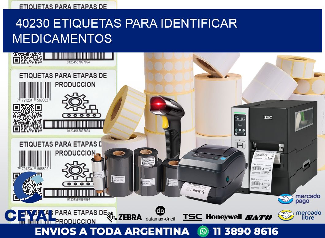 40230 ETIQUETAS PARA IDENTIFICAR MEDICAMENTOS