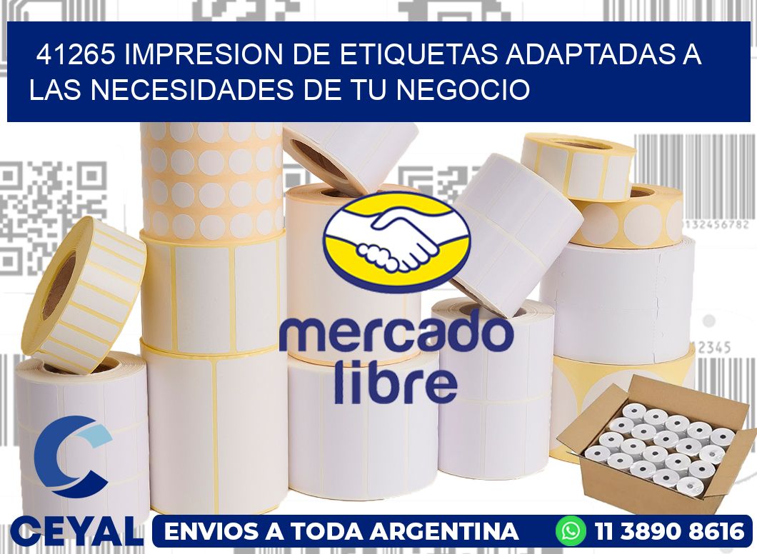 41265 IMPRESION DE ETIQUETAS ADAPTADAS A LAS NECESIDADES DE TU NEGOCIO
