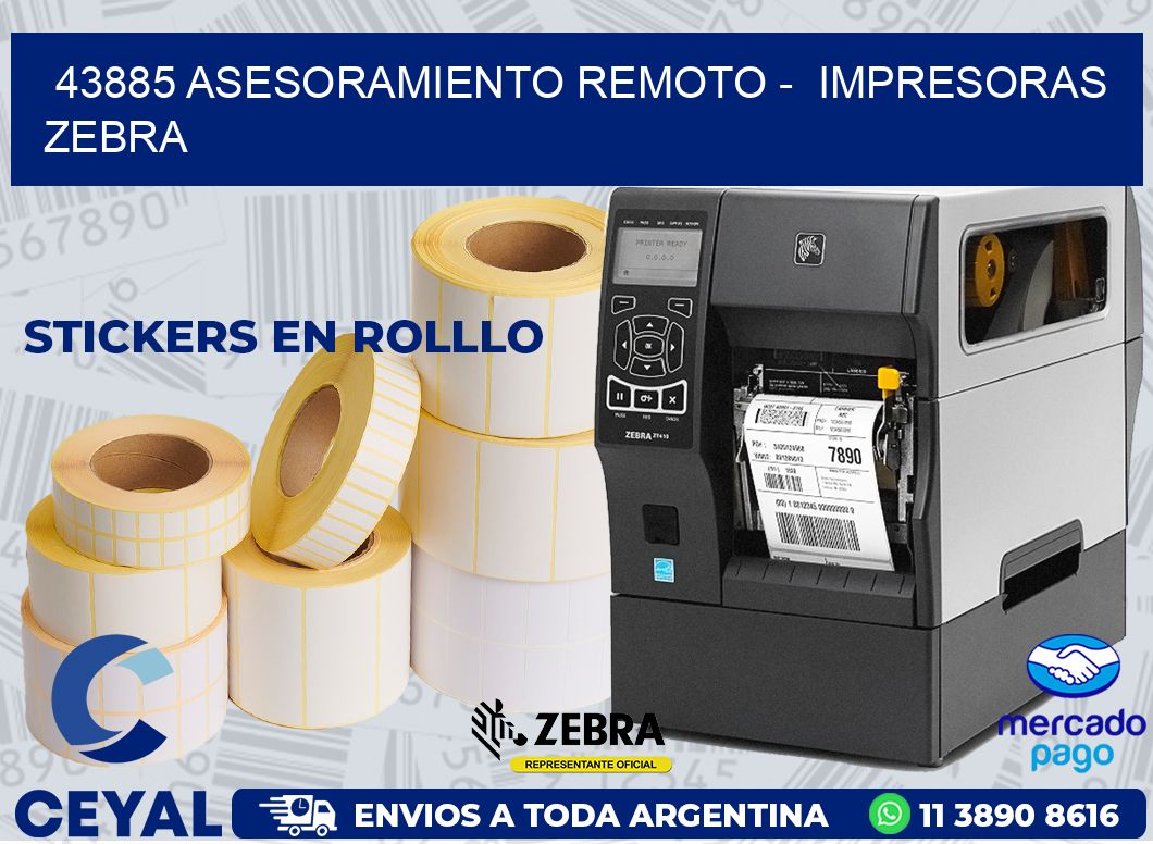 43885 ASESORAMIENTO REMOTO -  IMPRESORAS ZEBRA