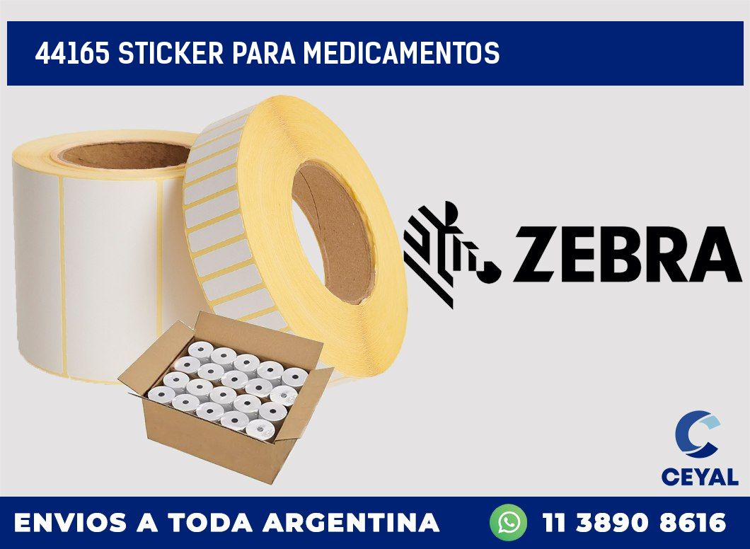 44165 STICKER PARA MEDICAMENTOS