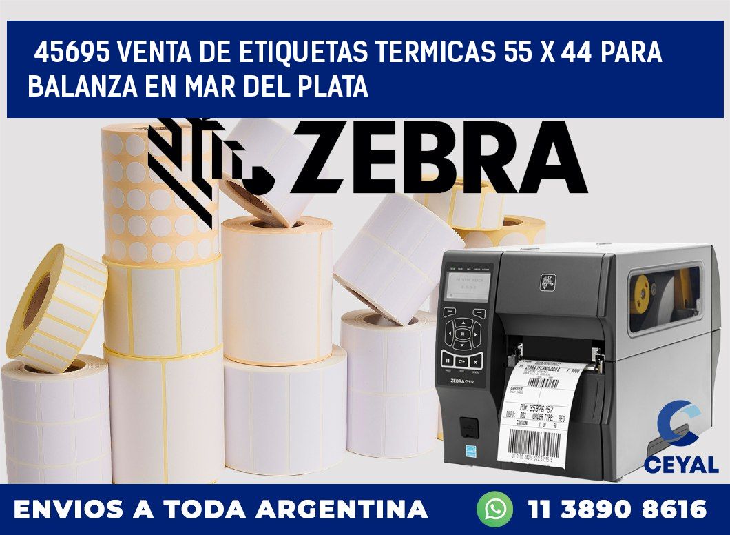 45695 VENTA DE ETIQUETAS TERMICAS 55 X 44 PARA BALANZA EN MAR DEL PLATA