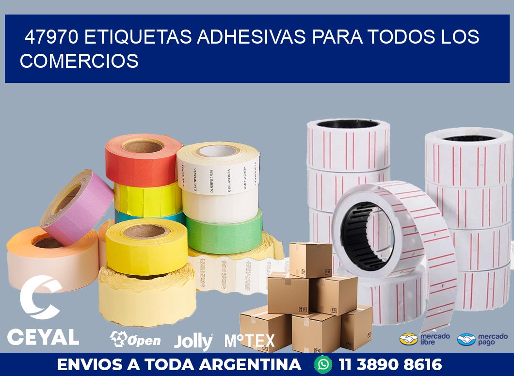 47970 ETIQUETAS ADHESIVAS PARA TODOS LOS COMERCIOS