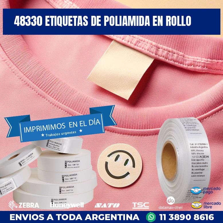 48330 ETIQUETAS DE POLIAMIDA EN ROLLO