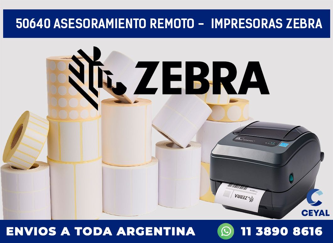 50640 ASESORAMIENTO REMOTO –  IMPRESORAS ZEBRA