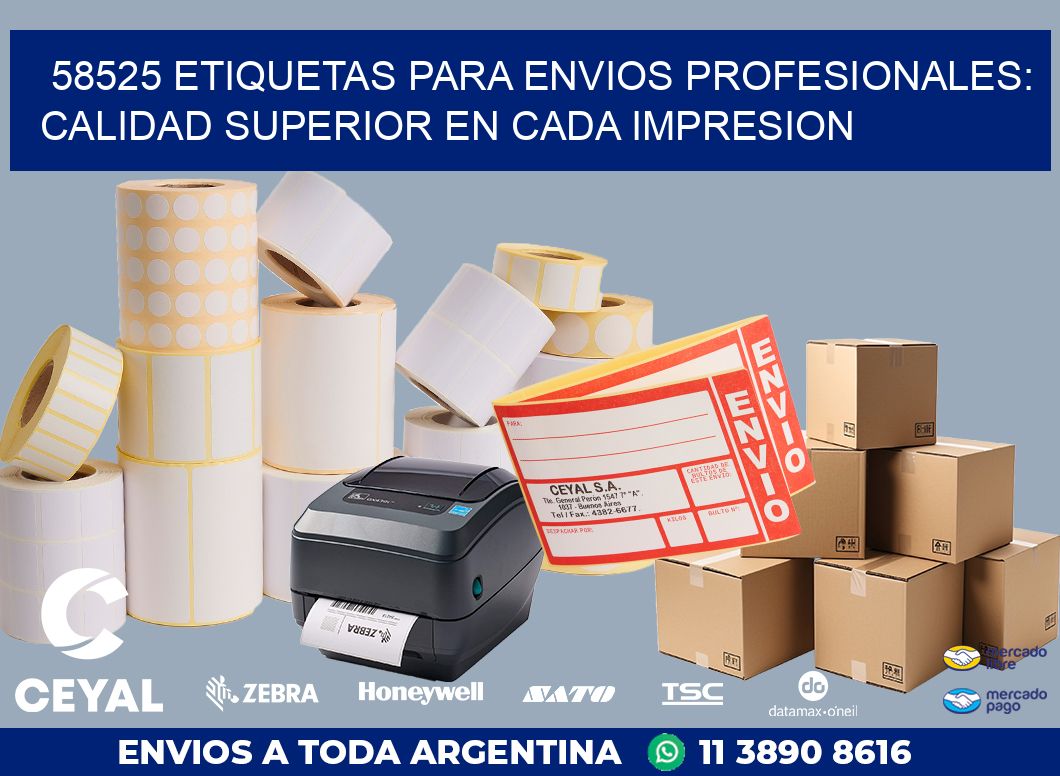 58525 ETIQUETAS PARA ENVIOS PROFESIONALES: CALIDAD SUPERIOR EN CADA IMPRESION