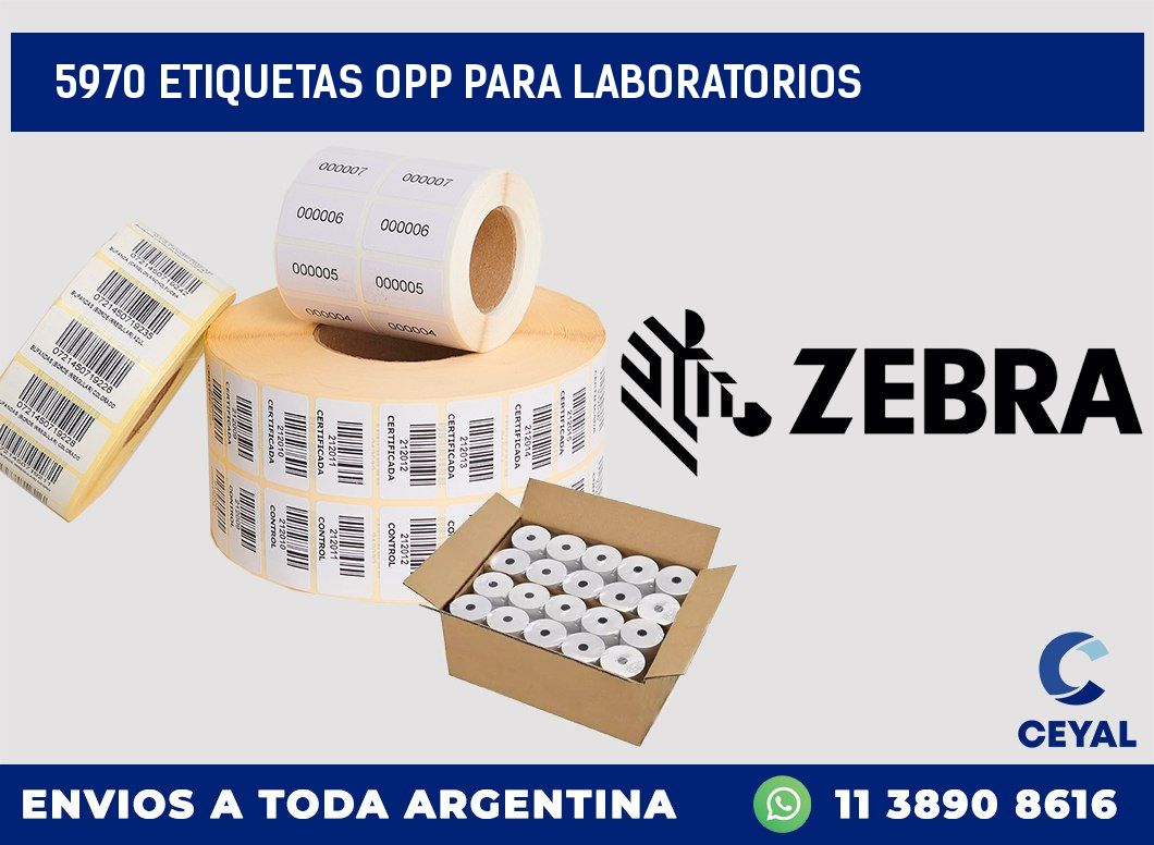 5970 ETIQUETAS OPP PARA LABORATORIOS