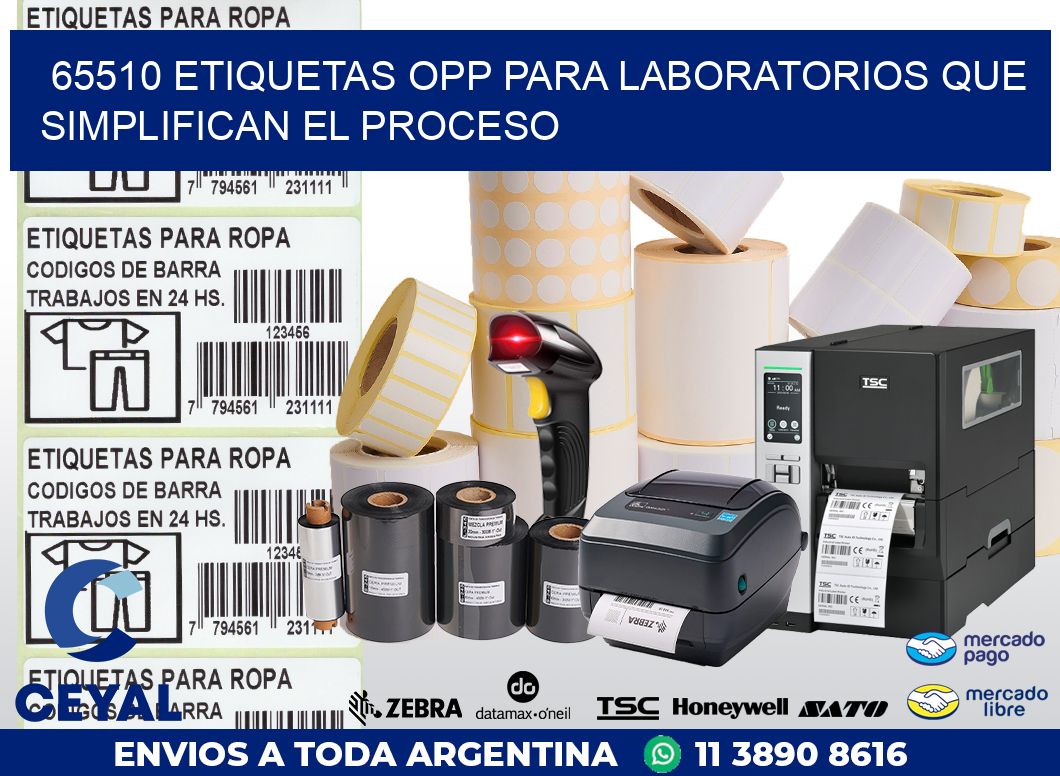 65510 ETIQUETAS OPP PARA LABORATORIOS QUE SIMPLIFICAN EL PROCESO