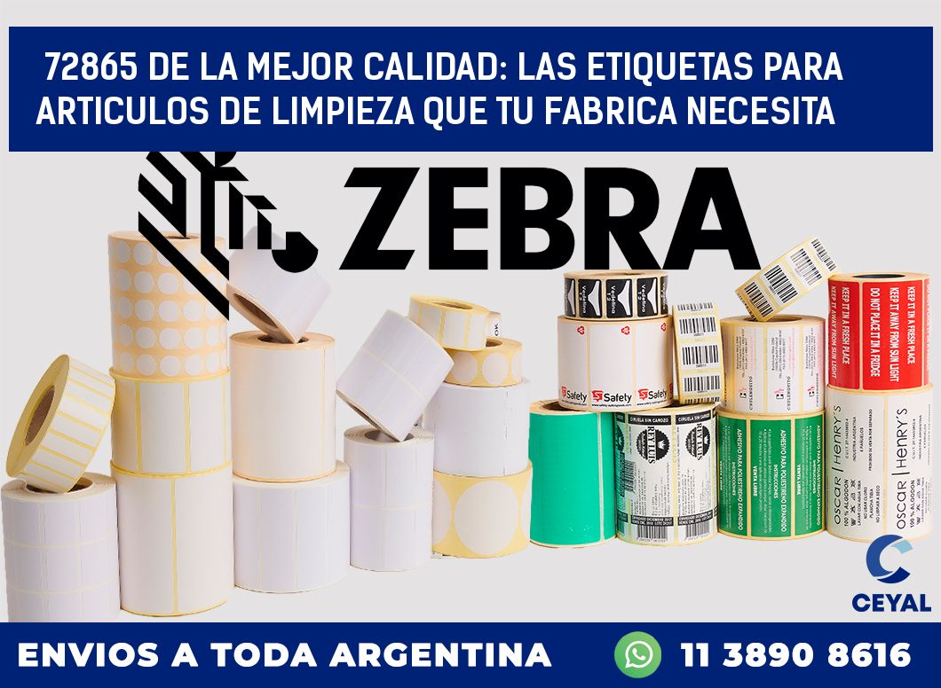 72865 DE LA MEJOR CALIDAD: LAS ETIQUETAS PARA ARTICULOS DE LIMPIEZA QUE TU FABRICA NECESITA