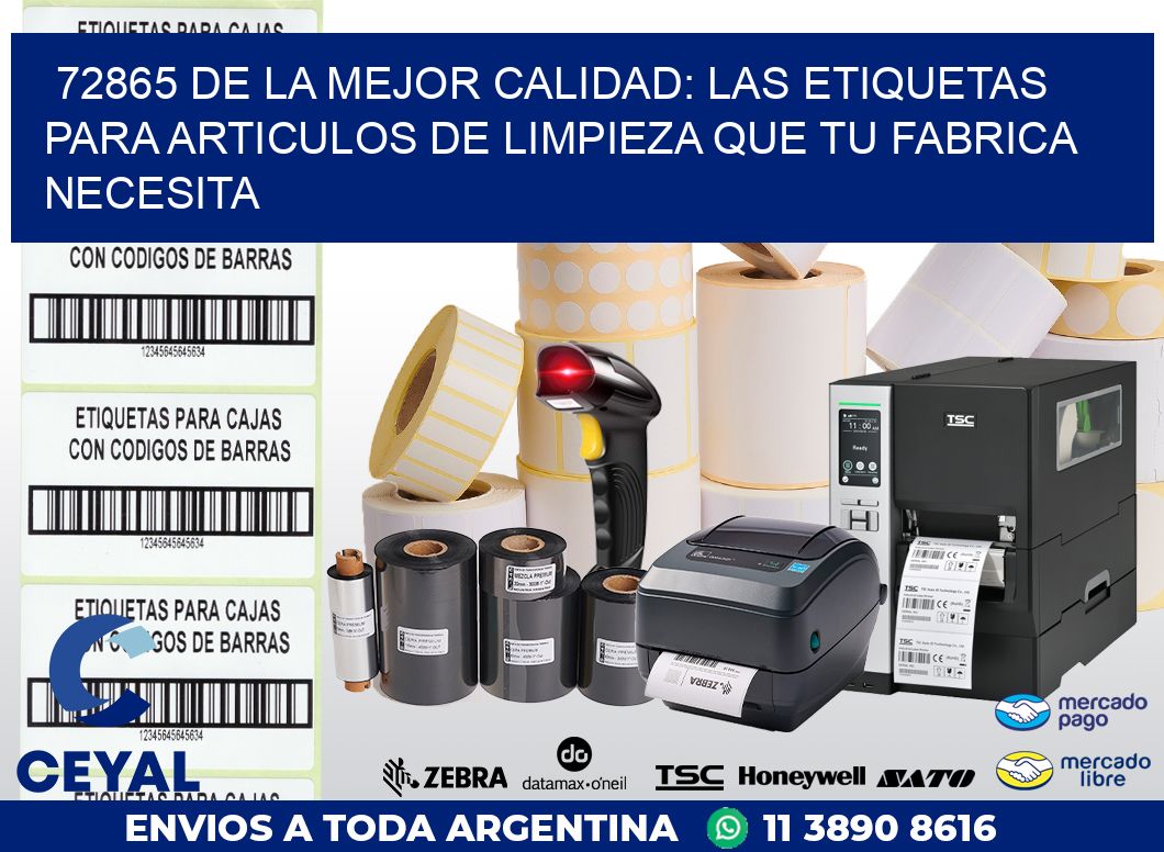 72865 DE LA MEJOR CALIDAD: LAS ETIQUETAS PARA ARTICULOS DE LIMPIEZA QUE TU FABRICA NECESITA
