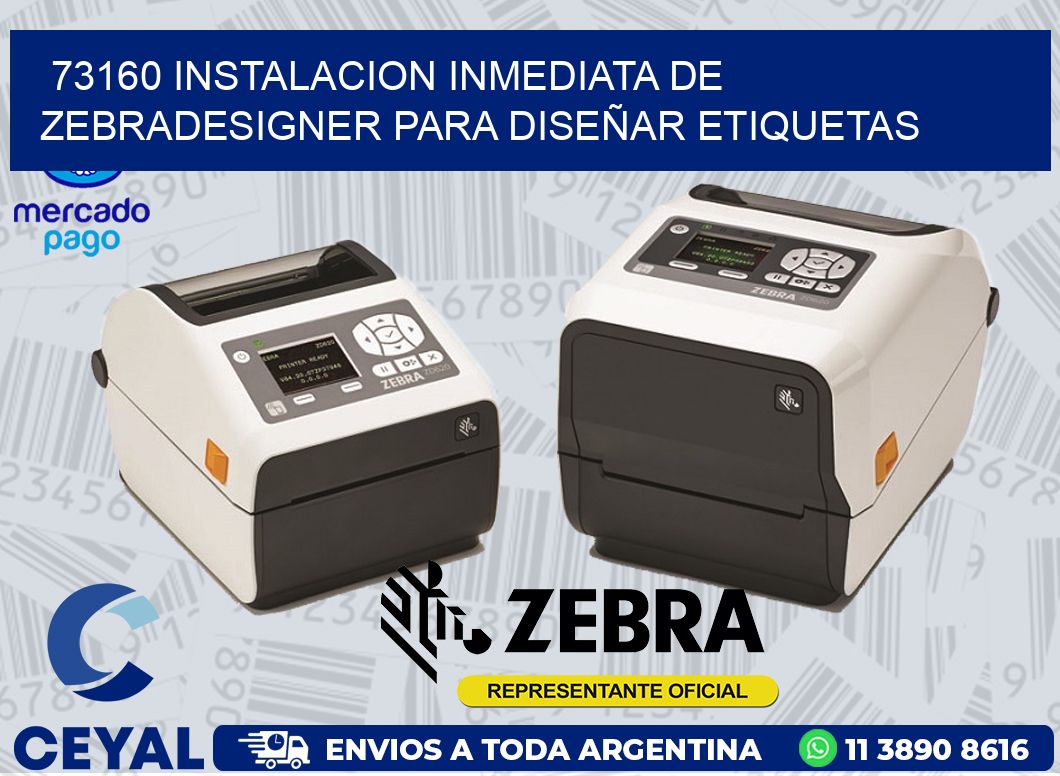 73160 INSTALACION INMEDIATA DE ZEBRADESIGNER PARA DISEÑAR ETIQUETAS