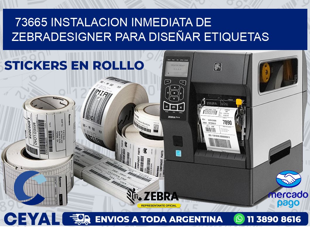 73665 INSTALACION INMEDIATA DE ZEBRADESIGNER PARA DISEÑAR ETIQUETAS