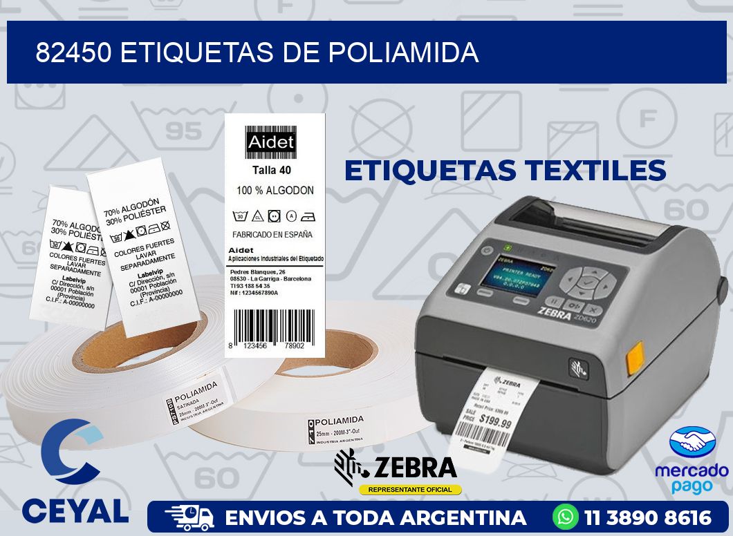 82450 ETIQUETAS DE POLIAMIDA