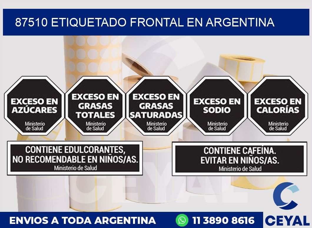 87510 ETIQUETADO FRONTAL EN ARGENTINA