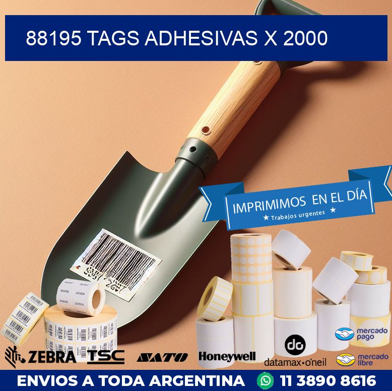 88195 TAGS ADHESIVAS X 2000