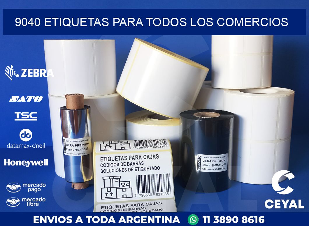 9040 ETIQUETAS PARA TODOS LOS COMERCIOS