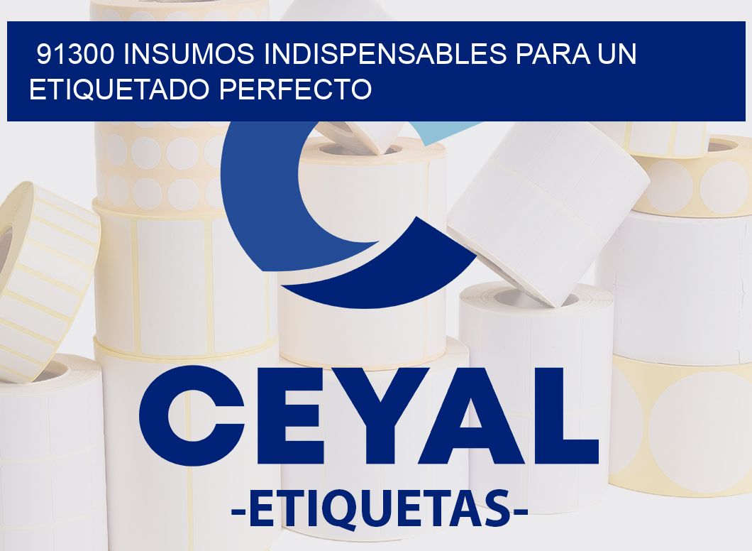 91300 INSUMOS INDISPENSABLES PARA UN ETIQUETADO PERFECTO