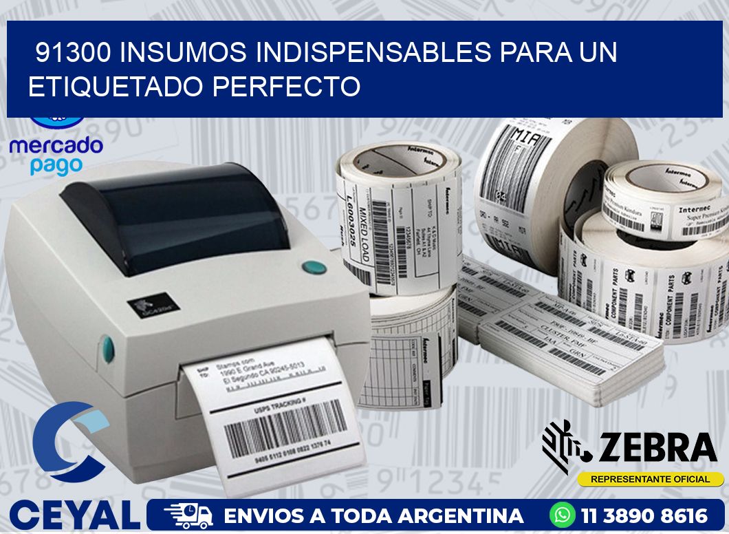91300 INSUMOS INDISPENSABLES PARA UN ETIQUETADO PERFECTO