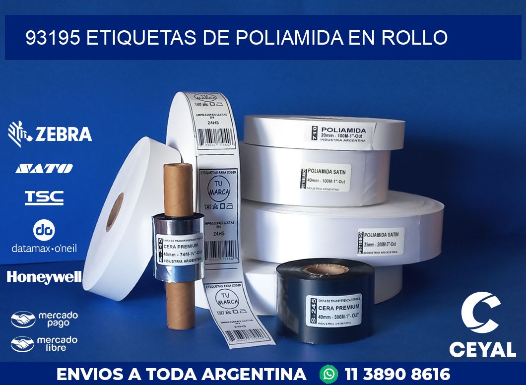 93195 ETIQUETAS DE POLIAMIDA EN ROLLO