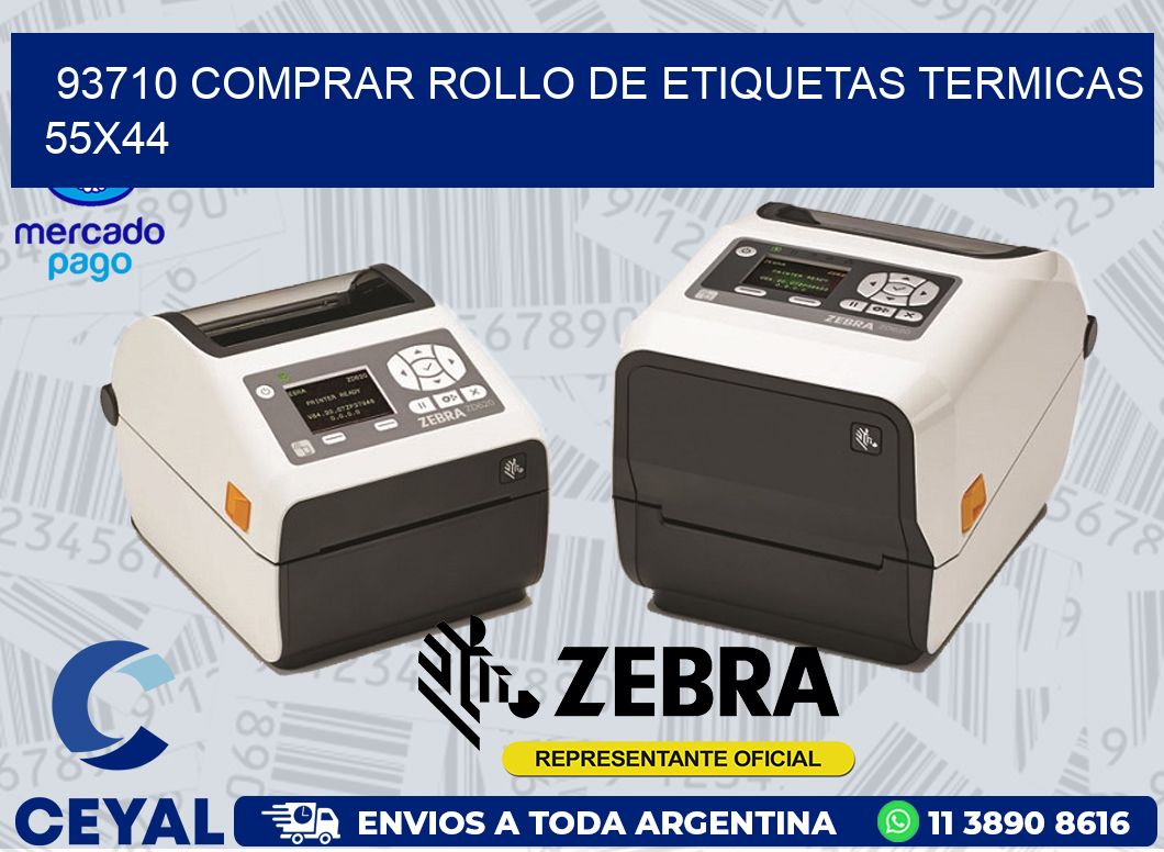 93710 COMPRAR ROLLO DE ETIQUETAS TERMICAS 55X44