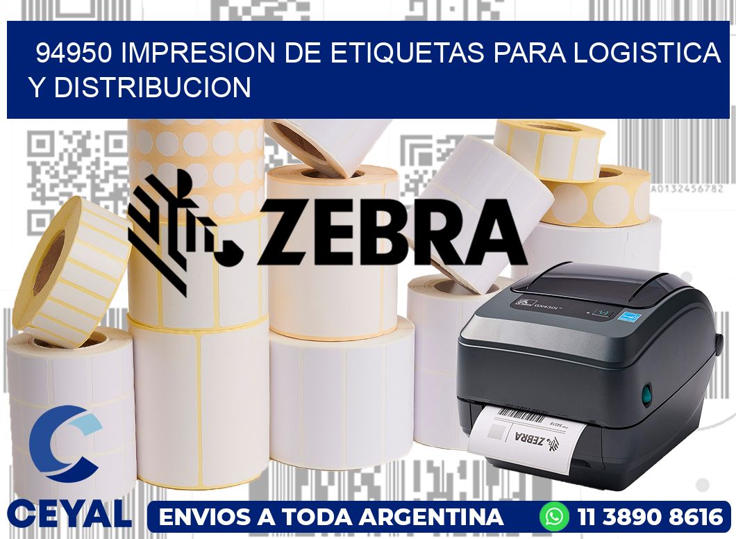 94950 IMPRESION DE ETIQUETAS PARA LOGISTICA Y DISTRIBUCION
