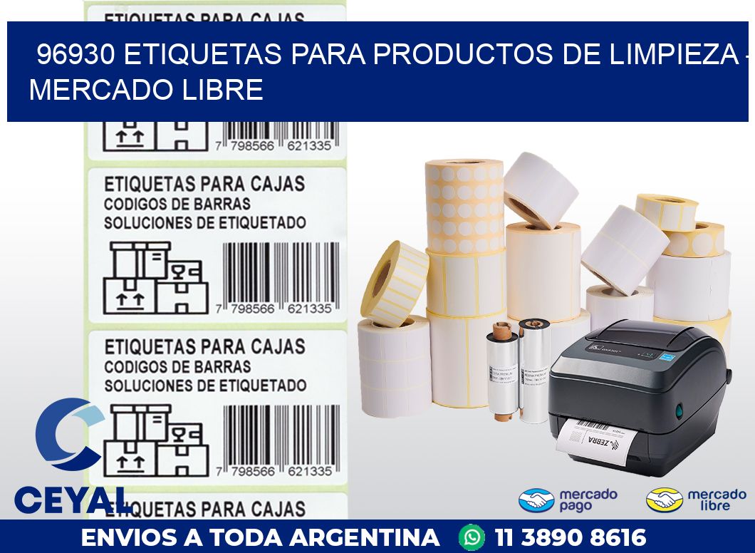 96930 ETIQUETAS PARA PRODUCTOS DE LIMPIEZA – MERCADO LIBRE