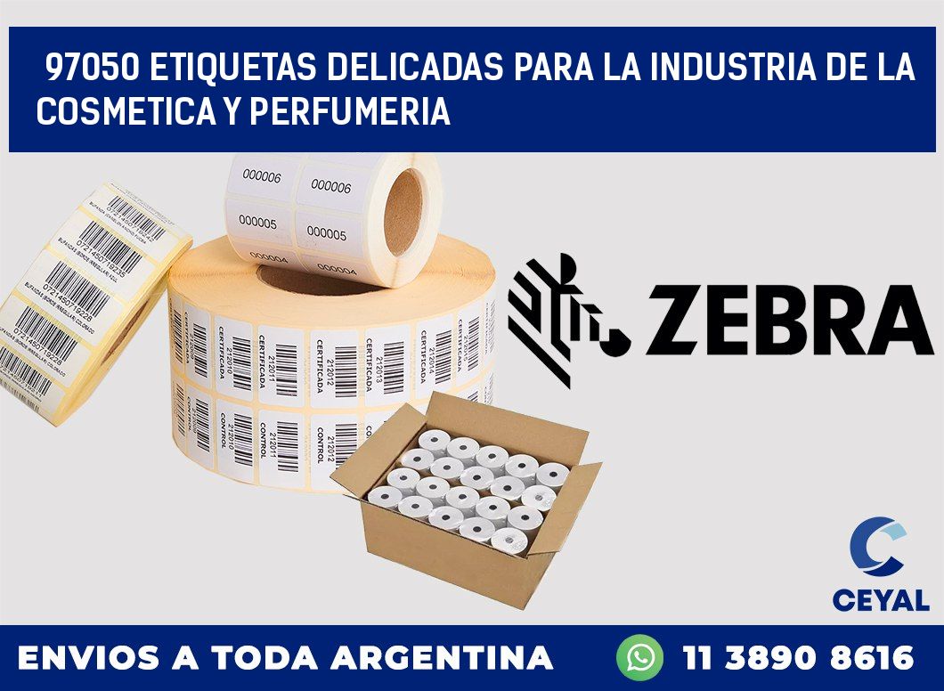 97050 ETIQUETAS DELICADAS PARA LA INDUSTRIA DE LA COSMETICA Y PERFUMERIA