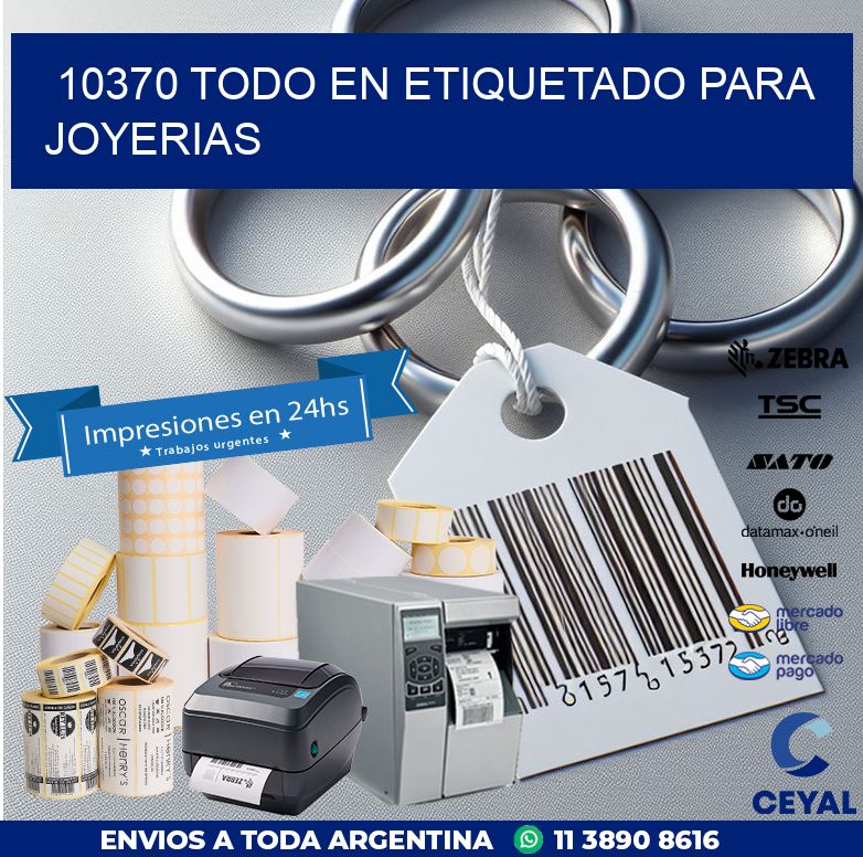 10370 TODO EN ETIQUETADO PARA JOYERIAS