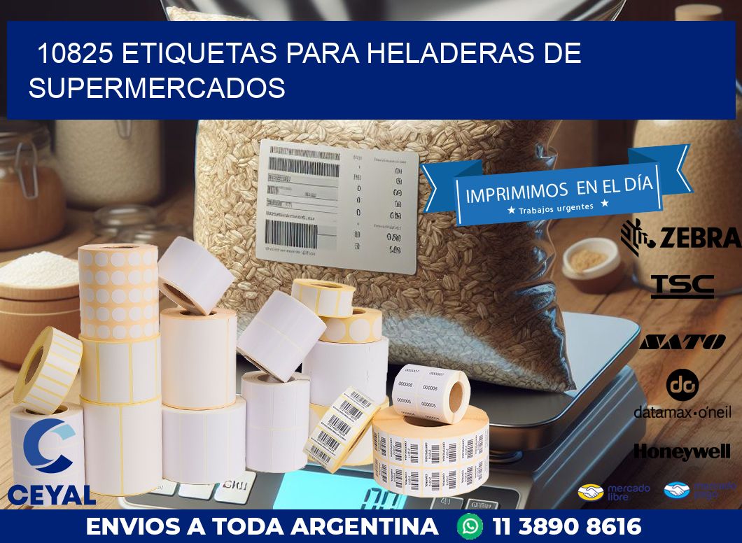10825 ETIQUETAS PARA HELADERAS DE SUPERMERCADOS
