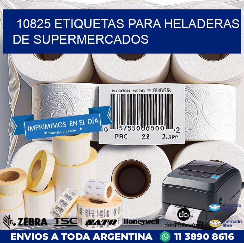 10825 ETIQUETAS PARA HELADERAS DE SUPERMERCADOS
