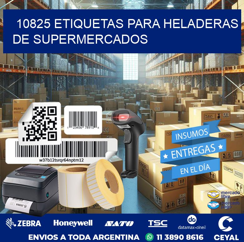 10825 ETIQUETAS PARA HELADERAS DE SUPERMERCADOS