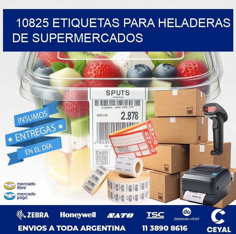 10825 ETIQUETAS PARA HELADERAS DE SUPERMERCADOS