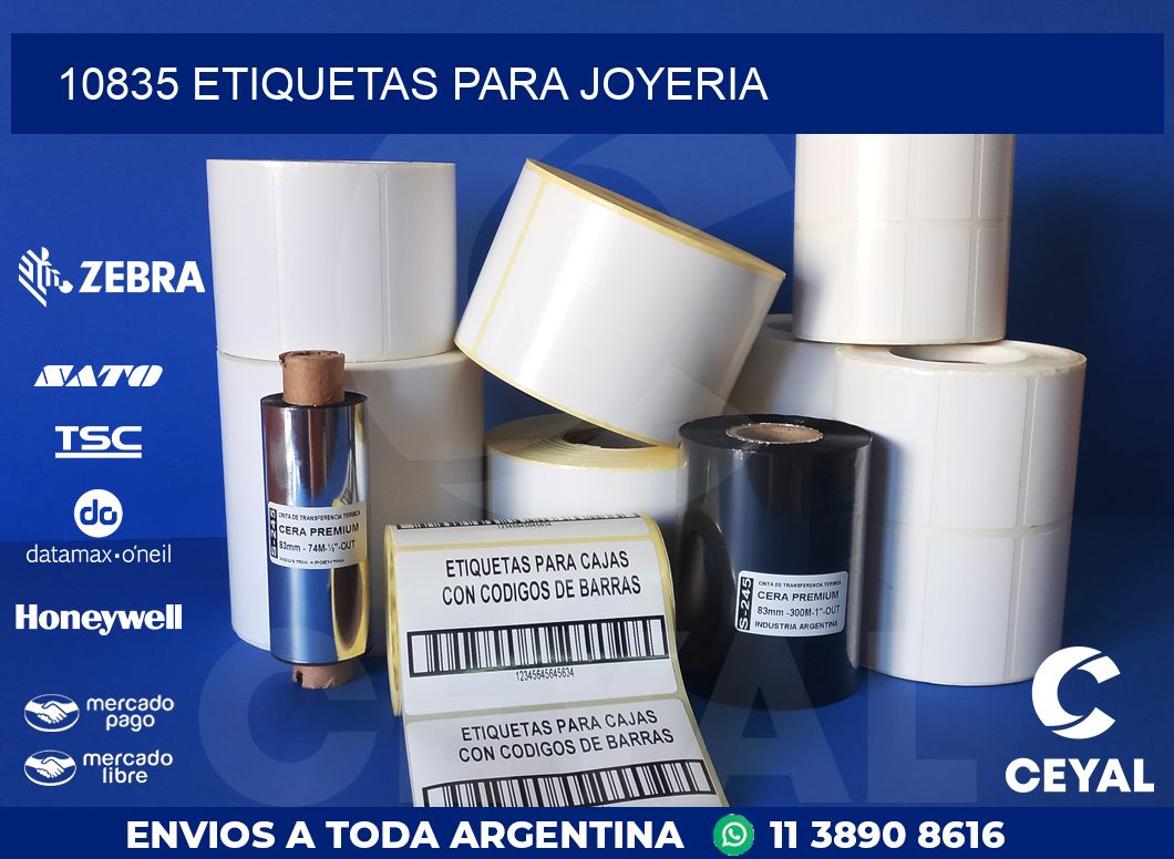 10835 ETIQUETAS PARA JOYERIA