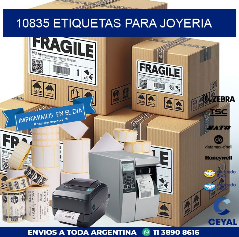 10835 ETIQUETAS PARA JOYERIA