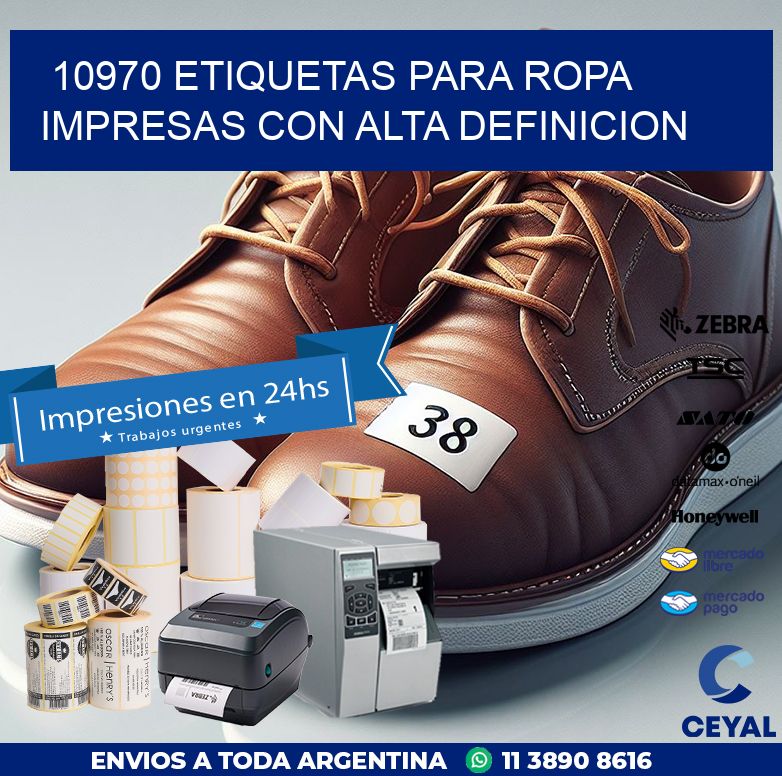 10970 ETIQUETAS PARA ROPA IMPRESAS CON ALTA DEFINICION