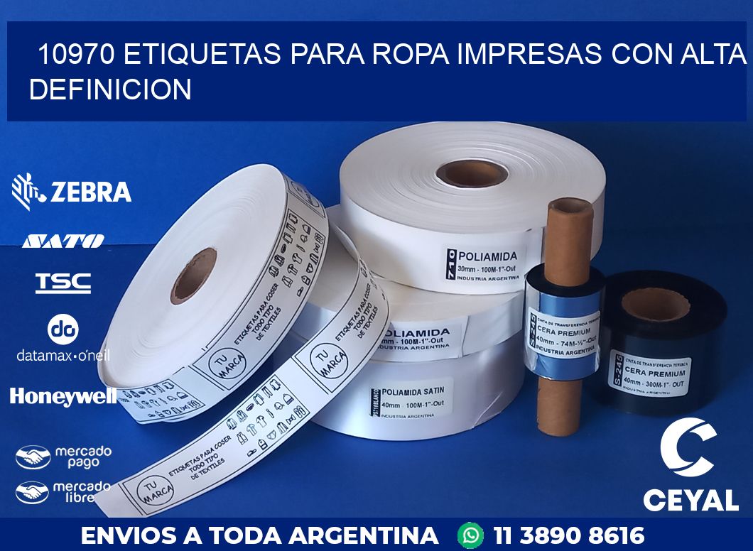 10970 ETIQUETAS PARA ROPA IMPRESAS CON ALTA DEFINICION